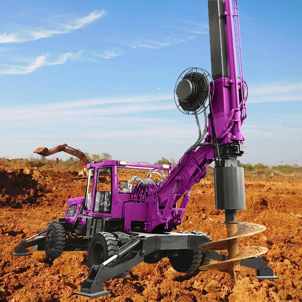 Impact Rotary Drill Rig Infrastructure Projects Construction Machine Mobile Drilling Rig