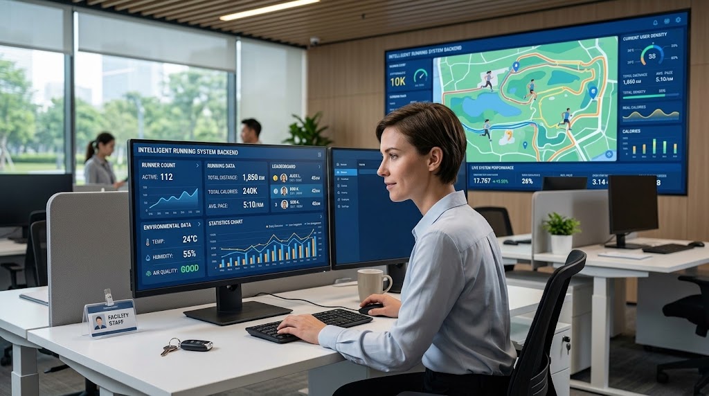 Smart Running Track System with AI Face Recognition