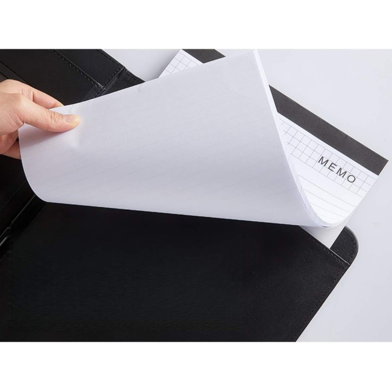 A4 PU Leather Conference Resume Portfolio Binder Padfolio Promotional Gift 70 gsm