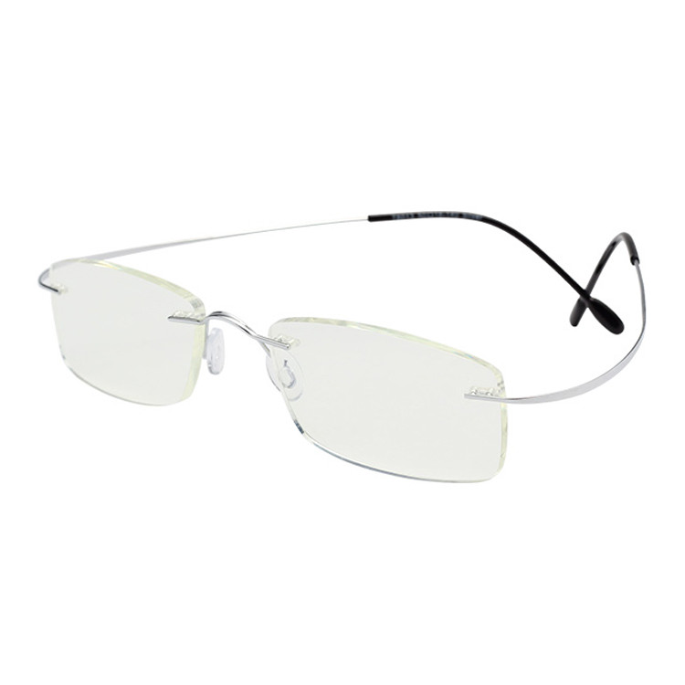 Стекла чтения Rimless людей оптически рамки титана гибкие
