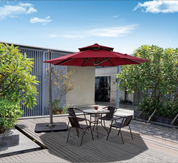 SunShade Cantilever jardim exterior guarda-chuva protecção solar pátio cadeira de salão móveis guarda-chuvas