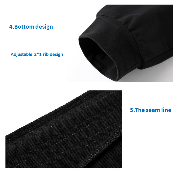 Custom Your Own Brand Mens Sports Tracksuits Lightweight Cotton Hoodie Printed