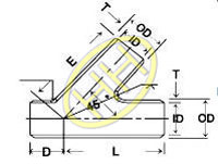 ASTM A234 WPB B16.9 КАРБОННАЯ СТЕЛОВАЯ ЛАТЕРА