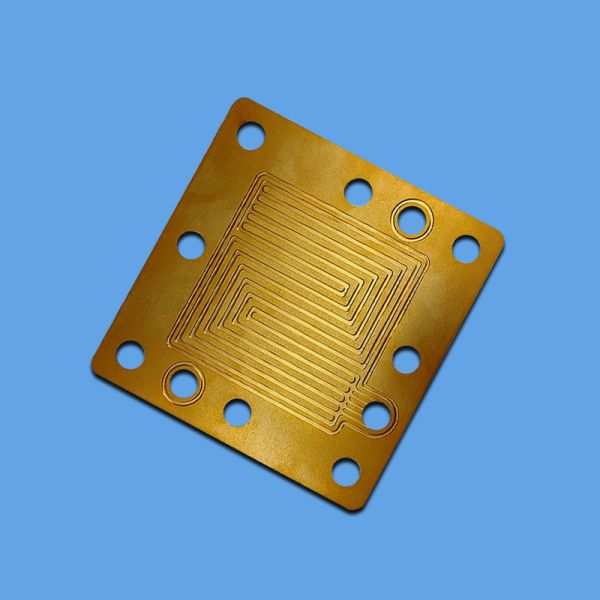 Precision Stainless Steel Photo Etching for 0.6mm Custom Micro Flow Channel Metallic Bipolar Plates