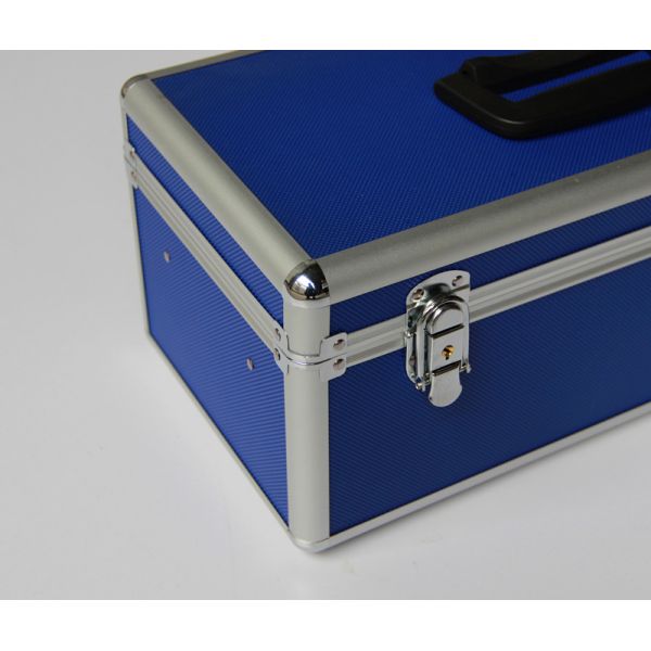 Случай доктора голубой алюминиевой коробки скорой помощи портативный для носит медицину и инструменты медицины