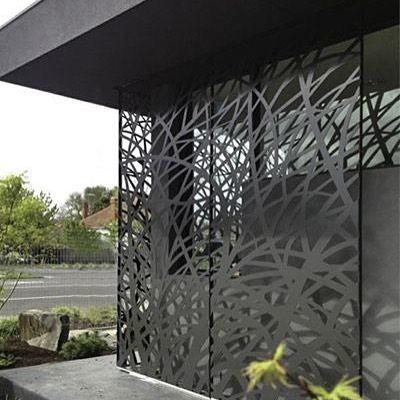 Villa Garden Decoration Powder Coated Laser Cut Screen Aluminum Garden Fence Panels