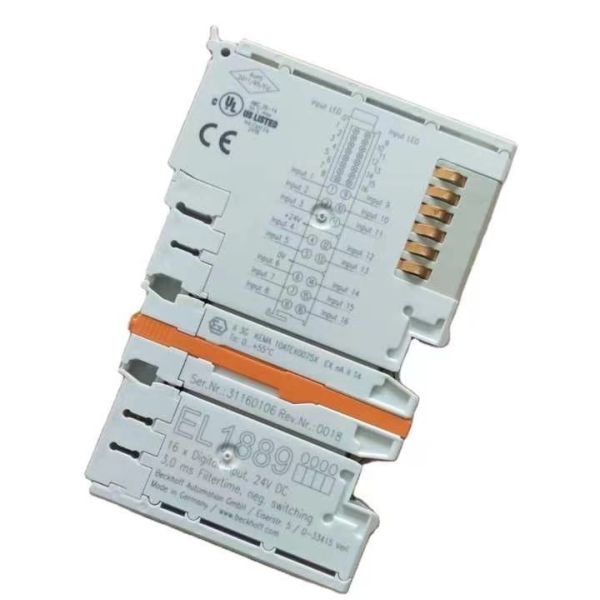 EL1889 Beckhoff  | EtherCAT Terminal, 16-channel digital input, 24 V DC, 3 ms, ground switching
