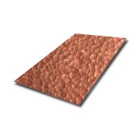 304 316 aço inoxidável de mão martelado padrão de lentilhas textura folha de metal
