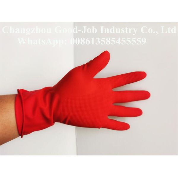 Factory Directly Sale 9inch 12mil Cheap Price Household Latex Protective Work Gloves Waterproof Cleaning Gloves