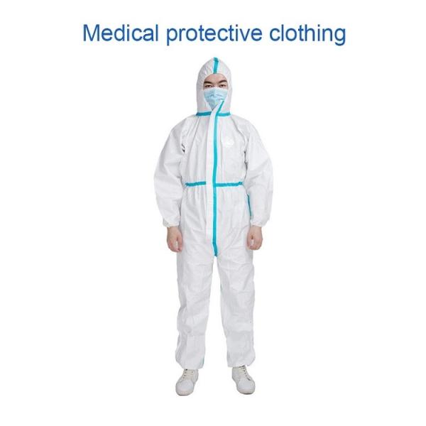 Combinações descartáveis respiráveis não tóxicas, terno protetor médico do hospital