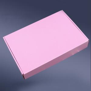 Airplane Style Corrugated Gift Boxes UV Printing Shipping Mailer Boxes Pink