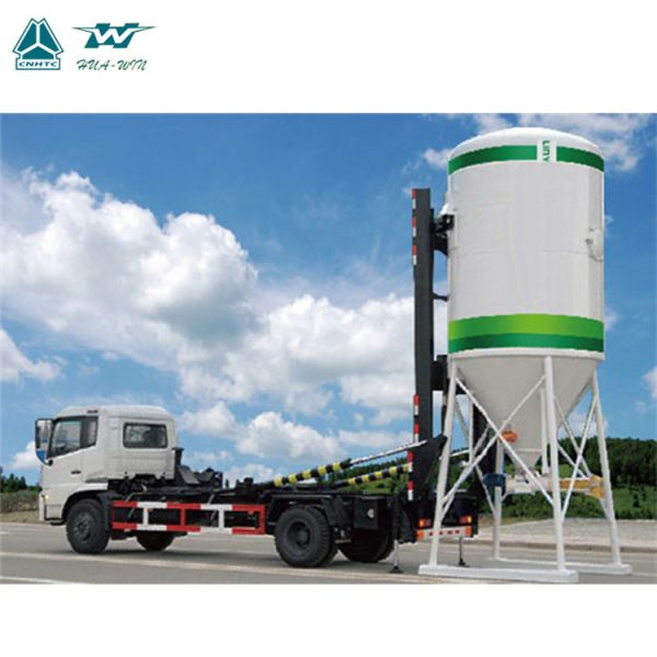 Sinotruk HOWO Bulk flour Bulk feed  Dry mortar  Powder Material Transporter Tank Truck Trailer for sale