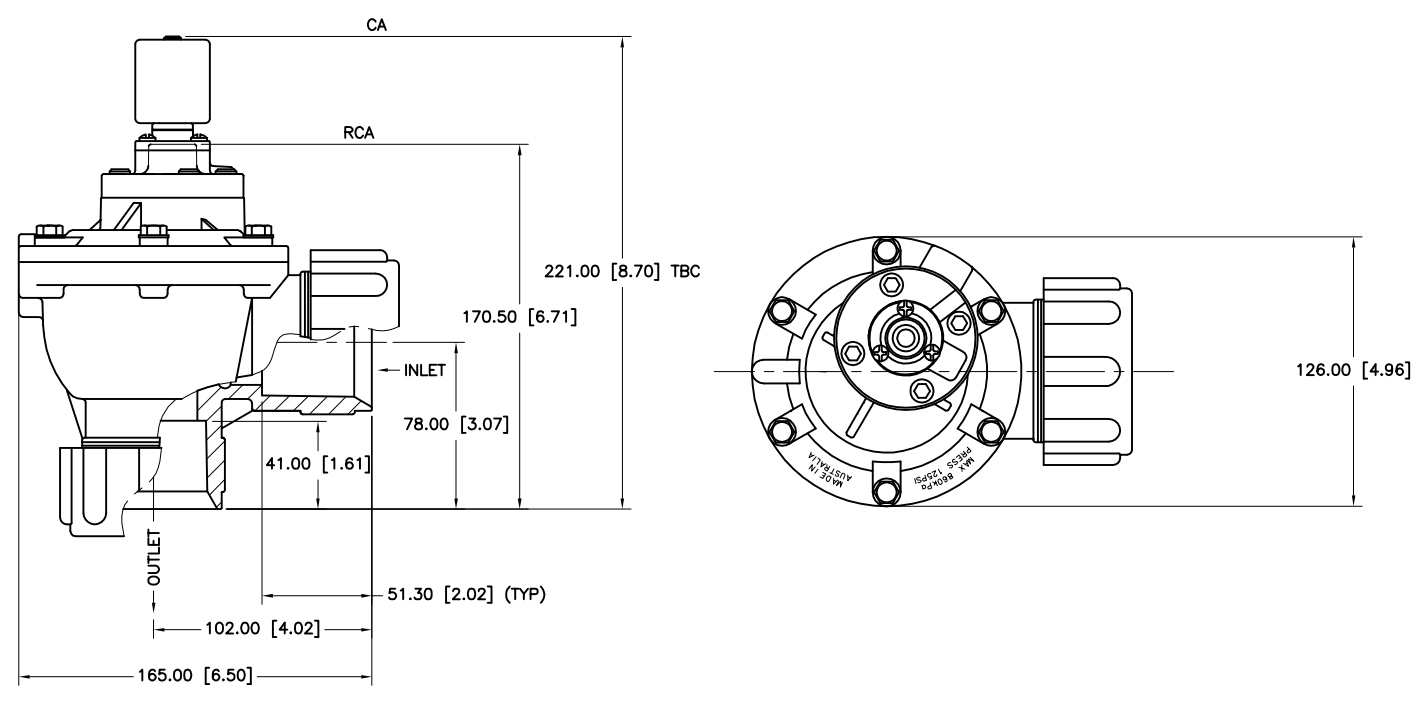 CA45DD Goyen Replacement Diaphragm Valve GOYEN1 1/2