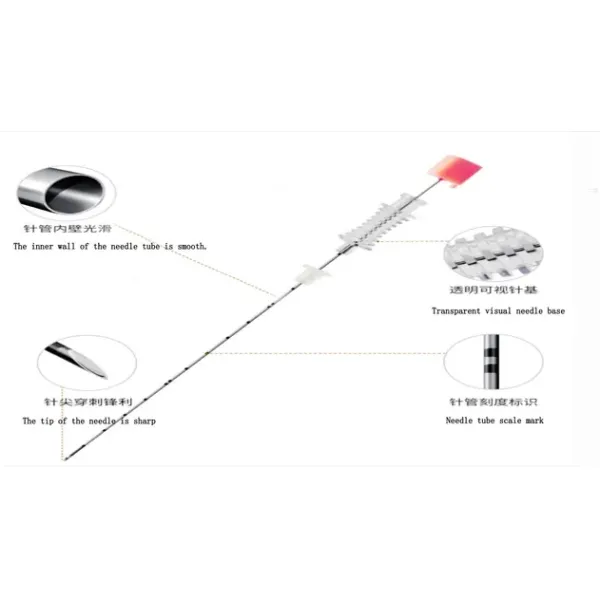 Aiguille de ponction capillaire en acier inoxydable