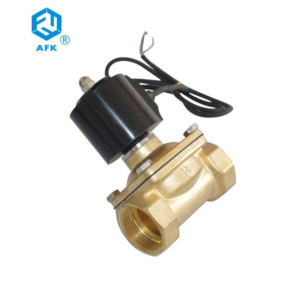 Polegada interna de bronze AC220V da válvula de solenoide 2 da água da linha IP68