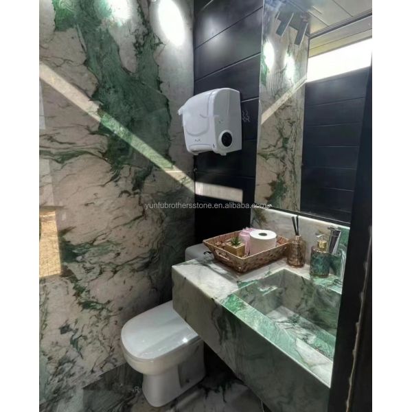 Natural Stone Brazil Marble Backlit Sodalite Green Quartzite for Bedroom Design Ideas