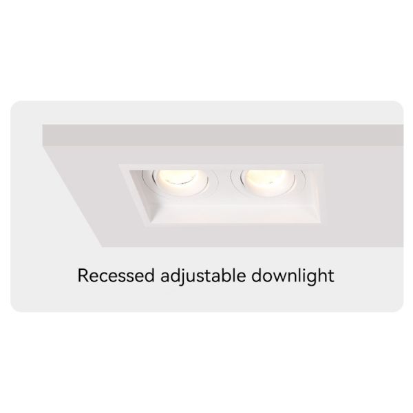 Versatile Anti-Glare GU10 Recessed Spotlight Frame For Tailored Commercial Lighting Solutions