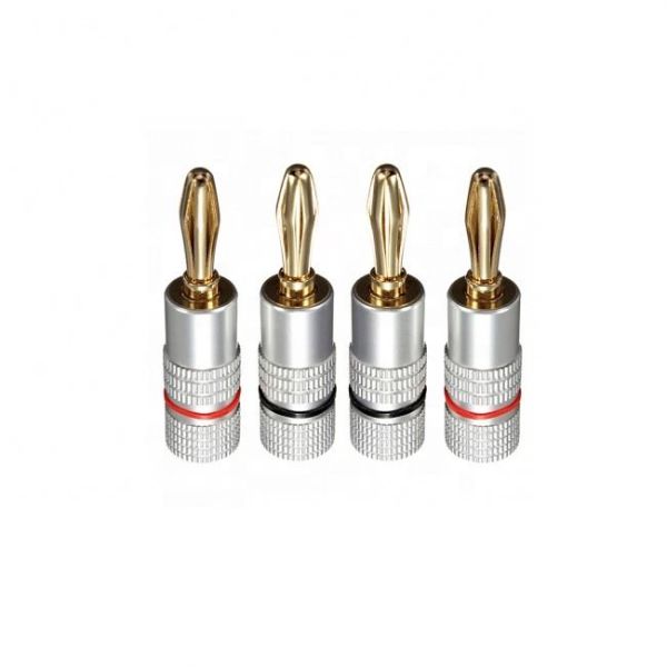 золото 24K покрыло соединители диктора Nakamichi, практически штепсельные вилки банана Nakamichi BFA