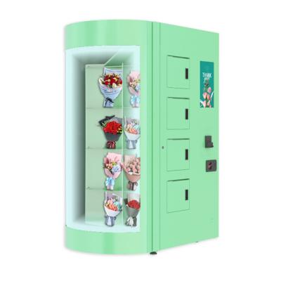 Anunciando a máquina de venda automática dos ramalhetes da flor do écran sensível para a clínica do hospital