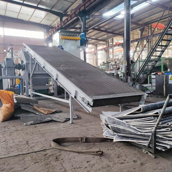 Plastic Solar Cell Panel Recycling Plant for Metal Silicon Separation Weight 8000 KG
