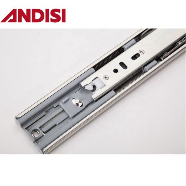 Foshan 45MM Furniture Cabinet Ball Bearing Drawer Rail Full Extension Soft Close Drawer Slide 450mm