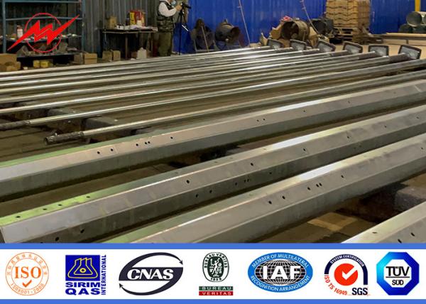 35FT 70FT 90FT Octagonal Galvanized Steel Power Pole With Bitumen for Budget-Friendly Solutions