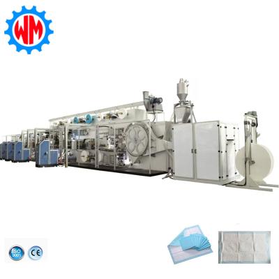 Avance High Speed Full Servo Underpad ligne de production d'emballage automatique avec CE