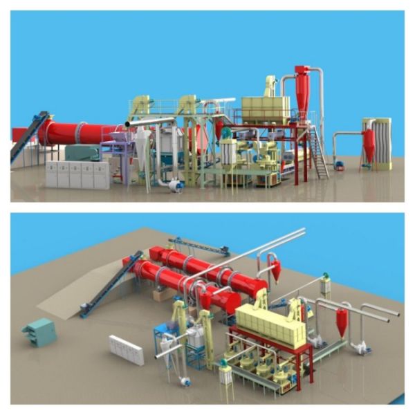 1-5 Ton Per Hour Rice Husk Pellet Plant Biomass Pellet Manufacturing Plant