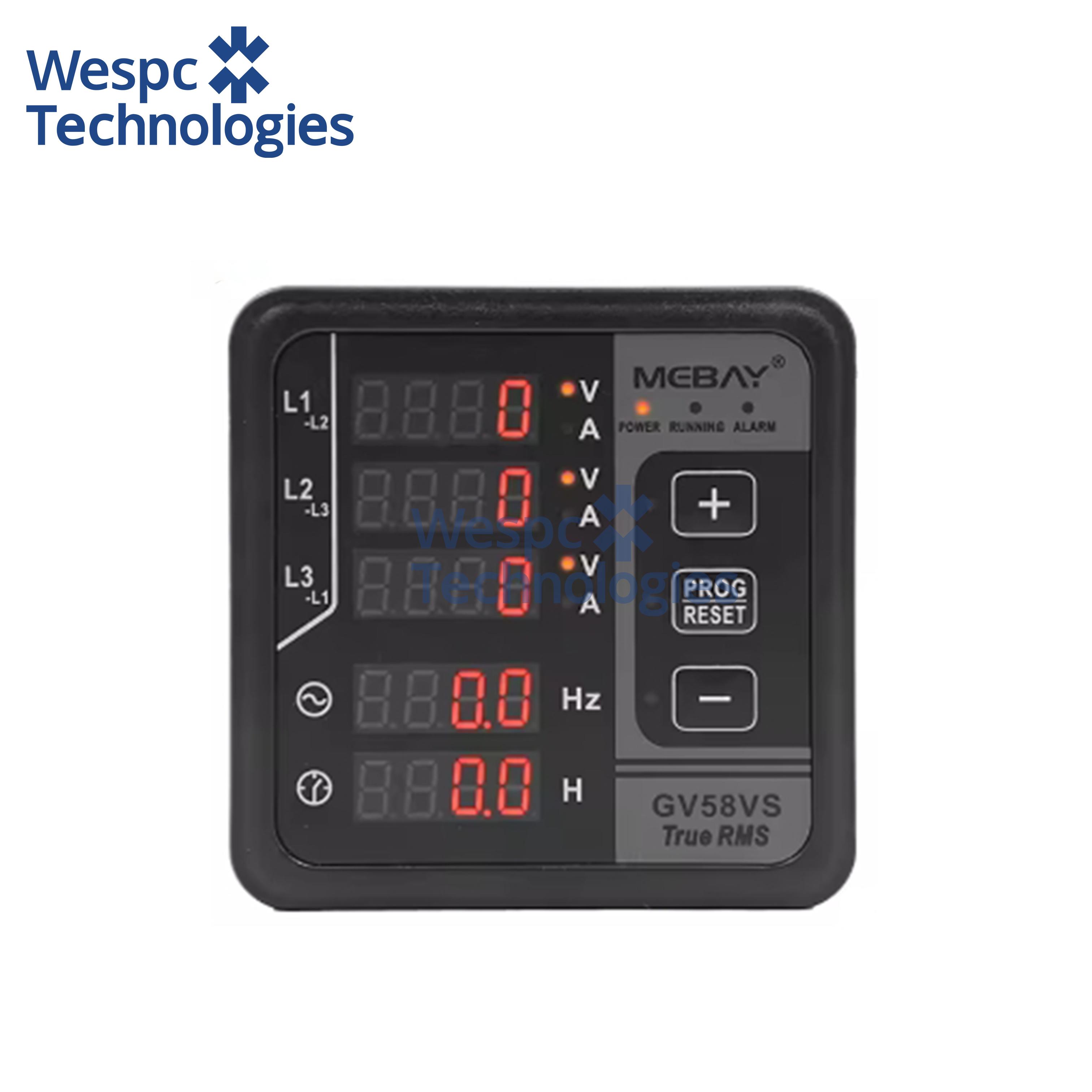 WESPC Original GV58VS Engine Digital Multi-functional Meter Generator Parts