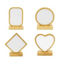 Modern Bamboo Wood Sublimation Photo Frame Tabletop Display Family Keepsake Couple Gift DIY Memorial Photo Frame