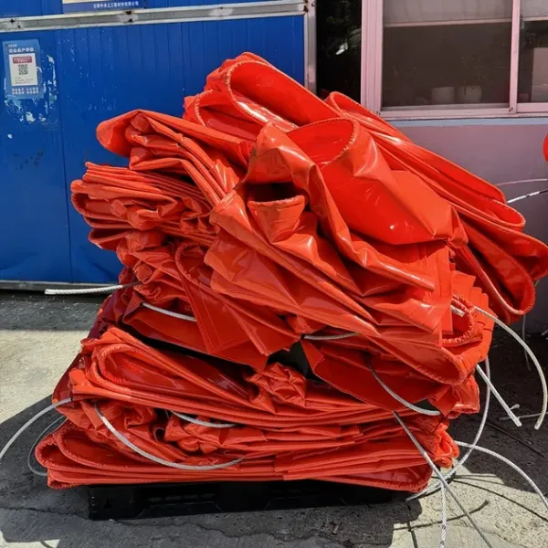 Floating Silt Curtain Water Pollution Control Oil Boom PVC Permeable Aquatic Floating Silt Curtain