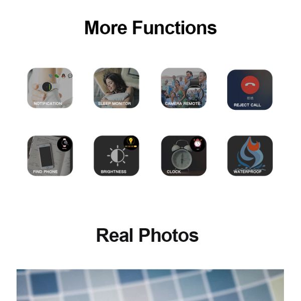 Pulsera del termómetro de la banda de la temperatura del cuerpo de Smartwatch IP67 de la pantalla táctil del deporte de Reloj B5W