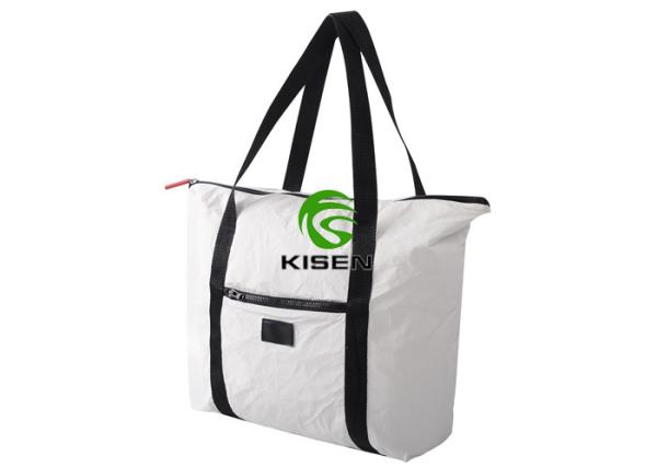 Handled Washable Tyvek Shopping Bag Water Resistant Lightweight For Travel