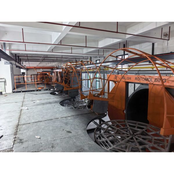 Three-arm Oven Mobile Injection Roto Moulding Machine for High Capacity Production
