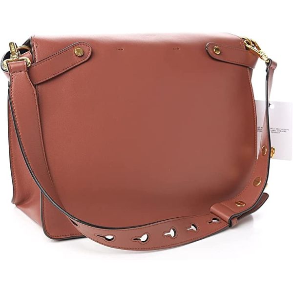 Fendi Kan U Rust Calfskin Leather Large Shoulder Bag 8BT314