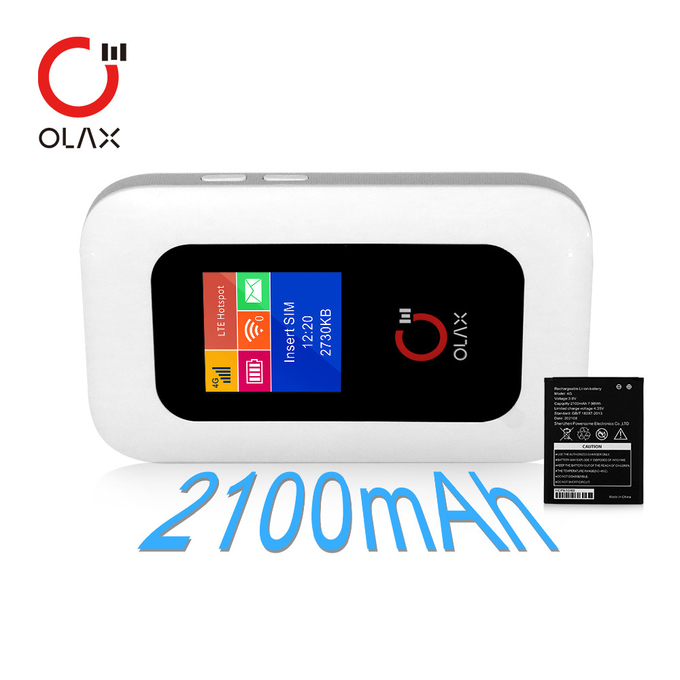 Дисплей Точки доступа 150Mbps LCD маршрутизатора Wifi кармана 4G OLAX MF980L мини портативный мобильный для Азии