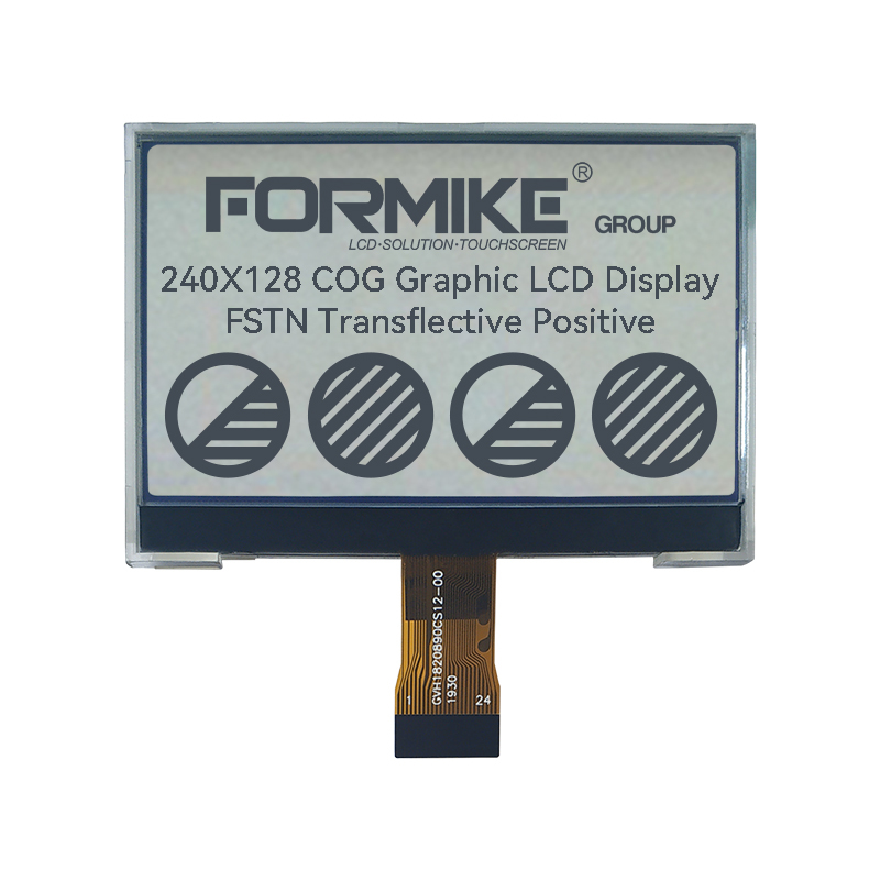 240128 240x128 LCD FSTN COG Positive Display With St75256 And 24 Pin And 8bit 6800 8080 4 Line