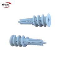Pescados plásticos blancos de las anclas de pared como los partes movibles del tornillo de la mampostería seca para el tablero de yeso