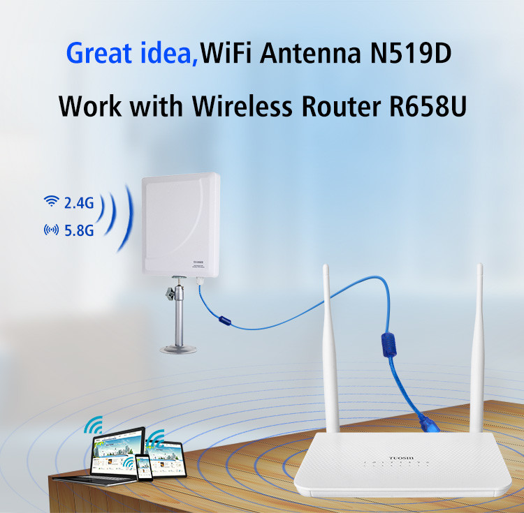 антенна Wifi двойного диапазона 5GHz на открытом воздухе, антенна ракеты -носителя сети FCC Wifi