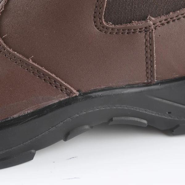 Smooth Leather Chelsea Safety Shoes  S3 Waterproof Slip Resistant Steel Toe Boots