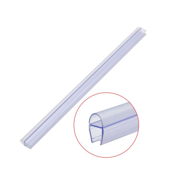 180 Degree H Type Polycarbonate Water Seal for 2400MM In Line Panel Steam Shower Door