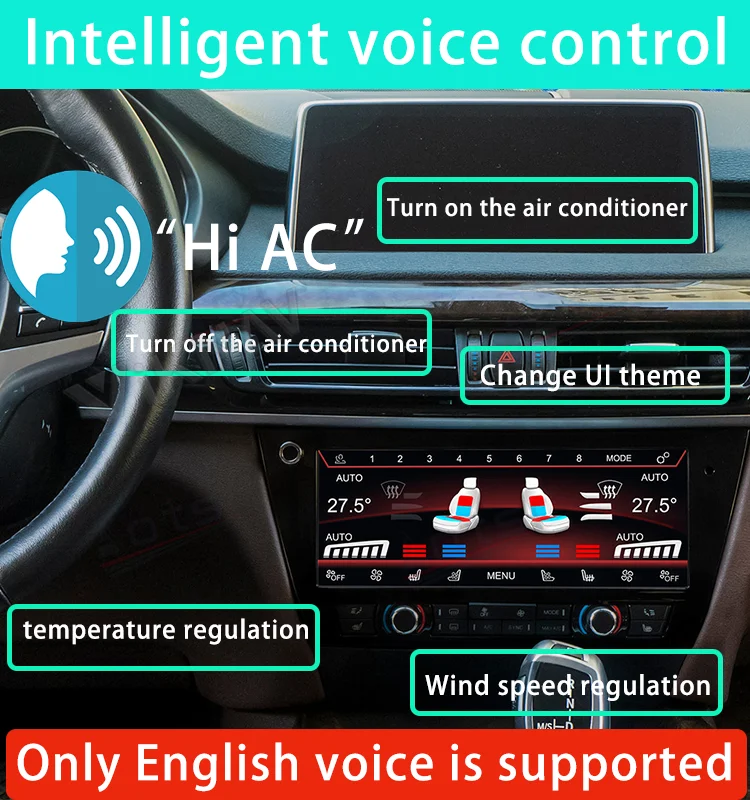 Автомобиль BMW AC Climate Control Unit X5 F15 X6 F16 2014-2019 Цифровая панель управления