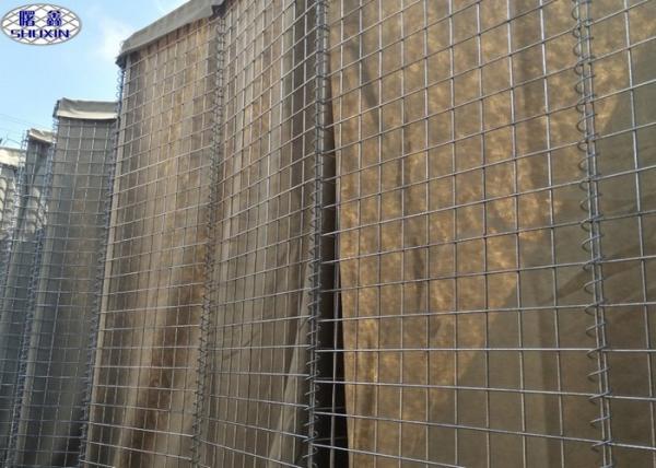 Barrières défensives militaires du mur HESCO de boîte de Gabion pour l'armée de l'Oman qui respecte l'environnement