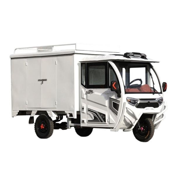 60V 1800W Fully Enclosed Electric Tricycle Express Truck with Multiple Colour Options