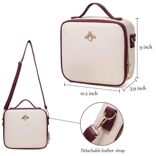26*23*9cm EVA Cosmetic Case , Leather travel makeup train case