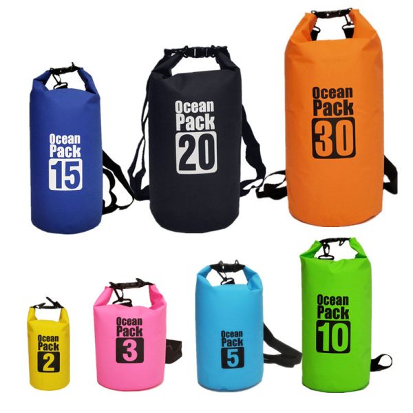 Promotional Outdoor Waterproof Bag 2-30L 500D PVC clip net Logo Customized