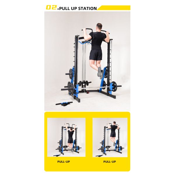 Home Gym Fitness Equipment All in One Trainer Smith Machine for Up and Down Training