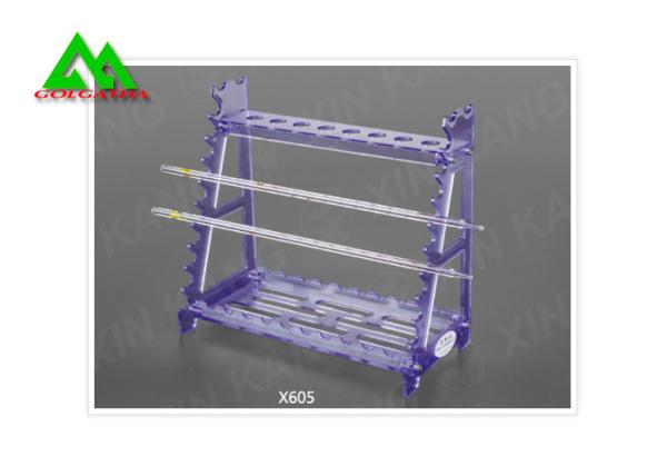Chemistry Laborary Test Tube Racks , Plastic Test Tube Holder Stand