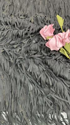 Pleated Corded Lace Fabric for Wedding Dresses Custom Colors