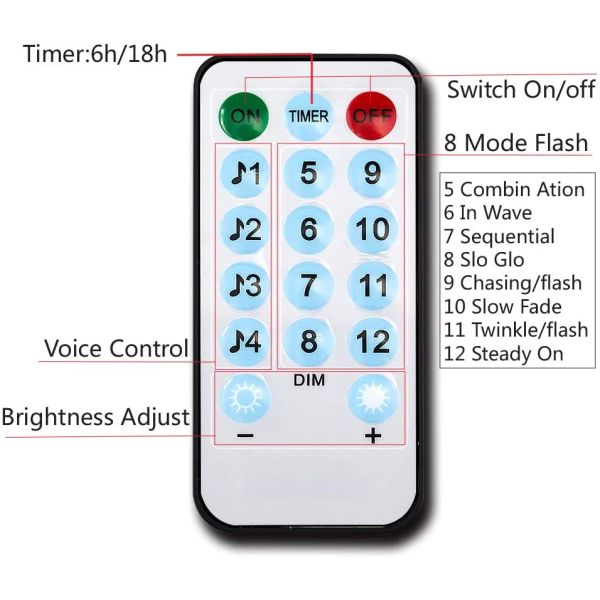 Света строки феи СИД RGB удаленные